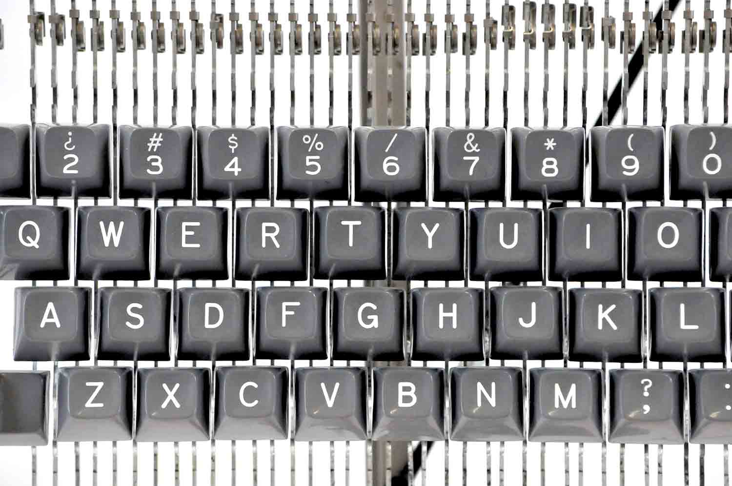 Sculpture of an interpretation of a 1960s IBM Selectric writing machine